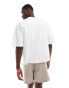 ASOS DESIGN heavyweight oversized v-neck t-shirt in white