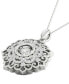 Фото #3 товара Twinkling Diamond Star diamond Filigree 18" Pendant Necklace (1/3 ct. t.w.) in 10k White Gold
