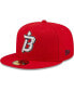 Фото #2 товара Men's Red Binghamton Rumble Ponies Authentic Collection 59FIFTY Fitted Hat