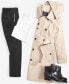 Фото #5 товара Women's Hooded Double-Breasted Trench Coat