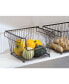 Фото #3 товара Stackable Storage Basket with Handles, 6 Pack