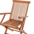 Garden chair Kayla 56 x 60 x 90 cm Natural Teak