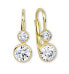 Фото #1 товара Gold earrings with cubic zirconia 239 001 00825