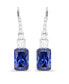 ფოტო #3 პროდუქტის Dangling Earrings in Sterling Silver with Tanzanite