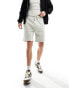 Brave Soul jersey shorts in light grey grau, M - W32-34 - фото #1