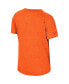 ფოტო #2 პროდუქტის Women's Orange Distressed Oklahoma State Cowboys Finalists Tie-Front T-shirt