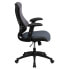 Фото #1 товара High Back Designer Gray Mesh Executive Swivel Chair With Adjustable Arms