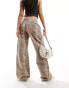 Stradivarius STR baggy jean in snake print