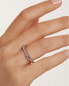 Elegant rhodium-plated ring SIGNATURE LINK Silver AN02-378