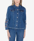 ფოტო #1 პროდუქტის Scottsdale Women's Floral Embroidered Fringe Jacket