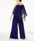 ფოტო #2 პროდუქტის Embellished Chiffon-Overlay Jumpsuit