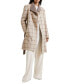 ფოტო #1 პროდუქტის Women's Fran Plaid Belted Coat