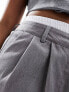 New Look boxer detail trousers in grey