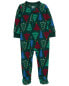 Baby 1-Piece Christmas Tree Fleece Footie Pajamas 12M