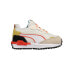 Фото #1 товара Puma City Rider Hc Ac Slip On Toddler Boys Off White Sneakers Casual Shoes 3856