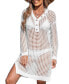 Фото #1 товара Women's Ocean Side Netted Cover-Up Dress