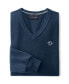 Men's Tall Classic Fit Fine Gauge Supima Cotton V-neck Sweater