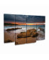 Фото #2 товара Lincoln Harrison Beach at Sunset 5 Multi Panel Art Set 6 Piece - 49" x 19"
