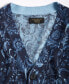 Фото #5 товара Men's Printed Cashmere V-Neck Cardigan Sweater, Created for Macy's