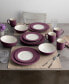 Фото #12 товара Colorwave Rim Burgundy 16-Pc. Dinnerware Set, Service for 4