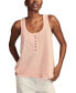 Фото #1 товара Women's Cotton Henley Tank Top