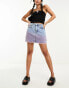 Фото #3 товара Aape By A Bathing Ape dyed frayed denim mini skirt in blue