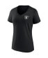 ფოტო #3 პროდუქტის Women's Black Las Vegas Raiders Team Mother's Day V-Neck T-shirt