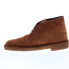 Фото #5 товара Clarks Desert Boot 26168531 Mens Brown Suede Lace Up Chukkas Boots