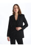 Фото #1 товара LCW Vision Düz Uzun Kollu Keten Görünümlü Kadın Blazer Ceket Ceket