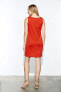 Maternal America 154057 Women's Maternity Princess Shift Dress Red Sz. Small