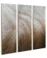Фото #11 товара Gold Waves 3-Piece Textured Metallic Hand Painted Wall Art Set by Martin Edwards, 60" x 20" x 1.5"