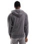 Фото #3 товара ASOS DESIGN oversized hoodie with cut out text print in charcoal grey