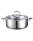 Фото #3 товара 7-Quart Classic Stainless Steel Dutch Oven Casserole with Glass Lid, Silver