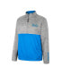 Men's Gray UCLA Bruins John Half-Zip Jacket