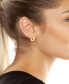 ფოტო #2 პროდუქტის Gold Textured Hoop Earrings