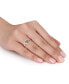 ფოტო #2 პროდუქტის Morganite and Diamond Halo Heart Ring