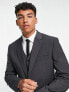 ASOS DESIGN slim suit jacket in charcoal