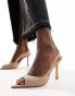 Фото #1 товара French Connection stiletto mules in taupe