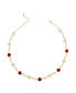 ფოტო #1 პროდუქტის 18k Gold Plated Brass Romantic Necklace