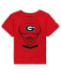 ფოტო #3 პროდუქტის Toddler Boys and Girls Red Georgia Bulldogs Super Hero T-shirt