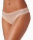 ფოტო #1 პროდუქტის Bliss Perfection Lace-Waist Thong Underwear 750092