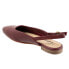 Фото #5 товара Trotters Holly T2307-642 Womens Red Wide Leather Slingback Flats Shoes 8.5