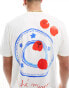 Фото #8 товара ASOS DESIGN relaxed t-shirt in off white with abstract art back print