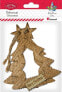 Фото #1 товара Украшение для дома Titanum плотная пенка елочка с бумажным покрытием 95x120мм бронзовая 2шт.