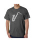 Фото #1 товара Mens Word Art T-Shirt - Saxaphone