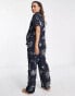 Фото #2 товара ASOS DESIGN Maternity modal horoscope shirt & trouser pyjama set in navy