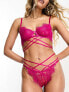 Фото #5 товара ASOS DESIGN Laylani strappy thong in cerise