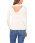 Women's Long Sleeve Cowl with Cross Strap Top