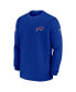 Men's Royal Buffalo Bills 2023 Sideline Throwback Heavy Brushed Waffle Long Sleeve T-shirt