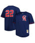 Фото #1 товара Men's Bo Jackson Navy California Angels Big and Tall Cooperstown Collection Batting Practice Replica Jersey